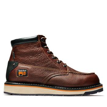 Timberland Férfi PRO Gridworks 6" Soft Toe Vízálló Bakancs Barna